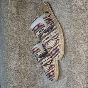 COPY - Pink Aztec taffy New Size 6,7,8 And 9 Slip On Flat